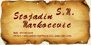 Stojadin Markočević vizit kartica